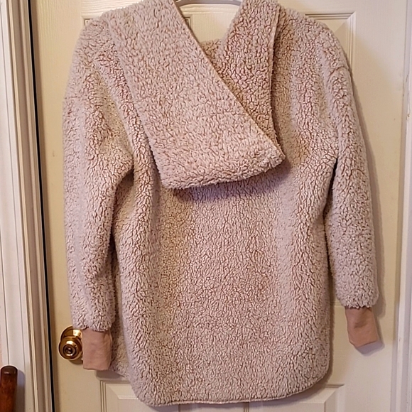 Teddy Coat - LAST ONE - Sherpa Fleece MILITARY HIPPIE - Picture 8 of 12